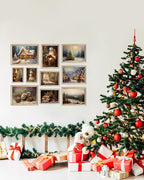 KBKBART Christmas Wall Art Prints Set of 10, Winter Christmas Picture Wall - Image 8