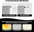YOHOM Adhesive File Holder Plastic Document Folder Door No Drilling Mount Mail - Image 7