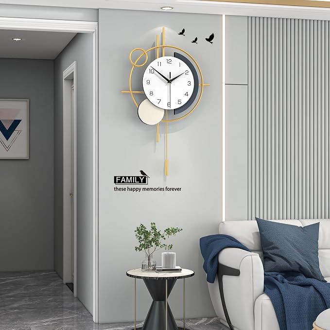 Large Wall Clocks for Living Room Decor Modern Wall Clock Battery Operated - Image 3