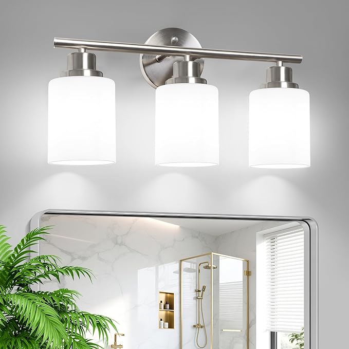 Unicozin 3 Light Bathroom Light Fixtures, Modern Vanity Lights by Unicozin