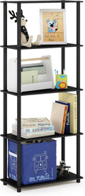 Furinno TURN-N-TUBE Storage Shelves, 5-Tier Book Shelf, Corner Shelf, Toolless by Furinno-FitsYourSpaceFitsYourBudget