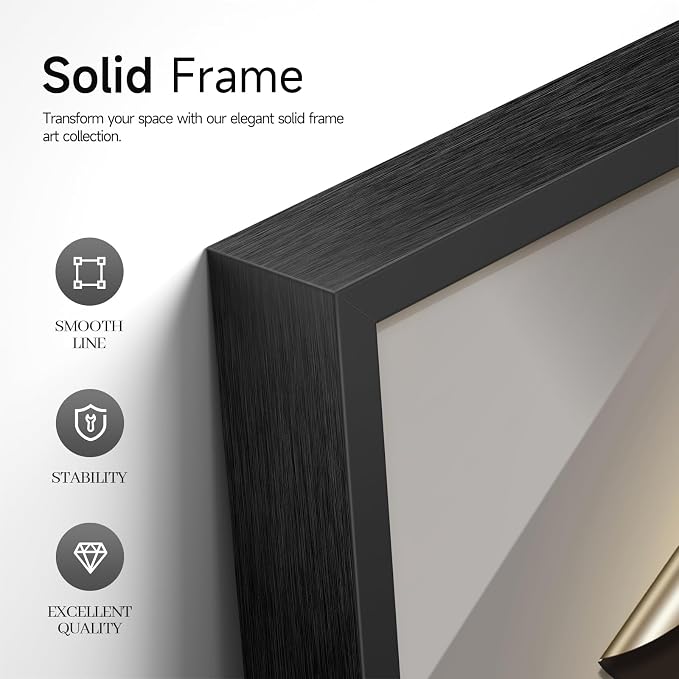 Extra Large Framed Modern Abstract Wall Art - Image 6