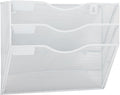 EASEPRES 3 Pocket Mesh Hanging Wall File Organizer, Wall Mounted Mail Paper by EASEPRES