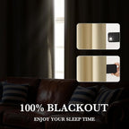 RYB HOME 100% Blackout Short Curtains - Image 5