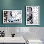Wocred Set of 2 Rectangular Wall Mirror, Gorgeous Rustic Farmhouse Accent Mirror - Image 6