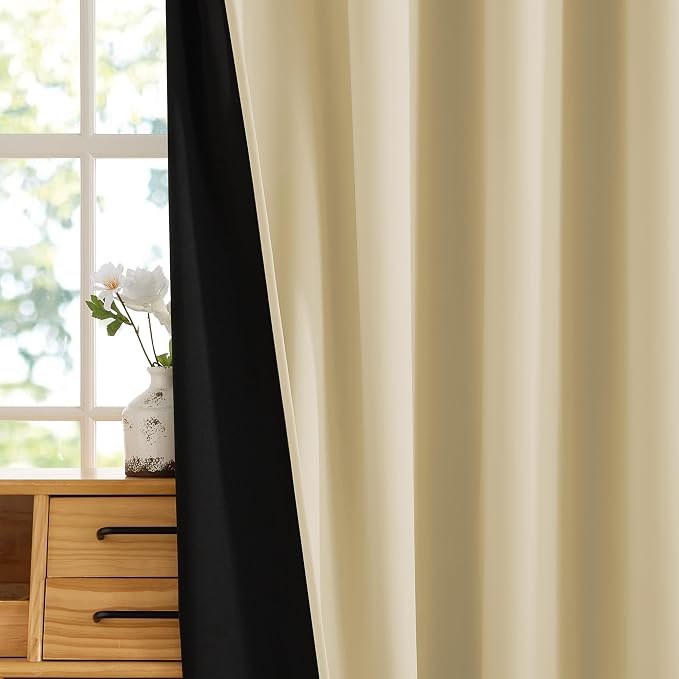 RYB HOME 100% Blackout Doorway Curtains, Closet Curtain - Image 6