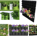Hanging Planting Grow Bags, 64 Pockets Hanging Vertical Wall Planter Wall - Image 5