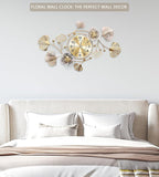 Clocks for Living Room, Large Wall Clock, 3D Silent Wall Clock, Retro Metal - Image 5