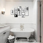 LOARTVE 9Pcs Black and White Fashion Wall Art Prints Trendy Leopard Stockholm - Image 7