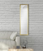 13.5 x 49.5 Inch White Rectangular Large Wall Mirror - Image 2