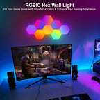 OJQ 8 Pack Hexagon Lights Wall RGB Panel - Image 3