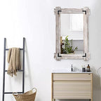 MeMoreCool White Farmhouse Bathroom Mirror 24x36 Inch, Wood Framed Decorative - Image 8