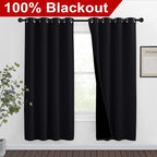 NICETOWN High-End Thermal Curtains, Full Blackout Curtains 72 Inches Long - Image 2