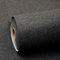 SHUFA Black Brown Cotton-Like Textured Grasscloth Wallpaper Matte Thick Real by Unknown