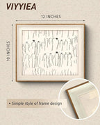 VIYYIEA Framed Wall Art for Living Room, Sketch Canvas Prints, Minimalist Home - Image 2