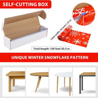 Kochorie 100 Ft x 54 Inch Snowflake Tablecloth Roll - Image 2