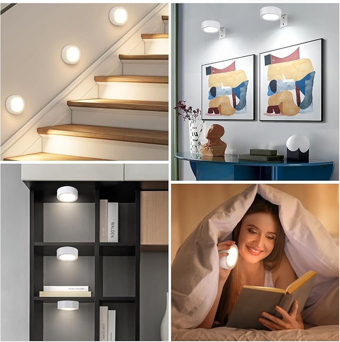4-Pack Battery Picture Lights, Remote Painting Light - Image 7