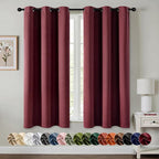 MIULEE Blackout Curtains for Bedroom Living Room 2 Panels, Thermal Insulated by MIULEE