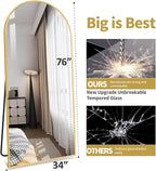 DMWOODFL Large Arched Full Length Mirror - Image 2