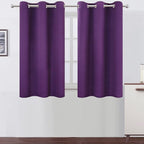 LEMOMO Purple Blackout Curtains 34 x 54 Inch Length/Set of 2 Curtain by Lemomo