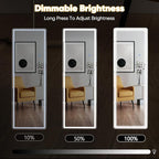 DUMOS LED Full Length Floor Mirror, 3 Color Lighting, Hanging or Leaning - Image 4