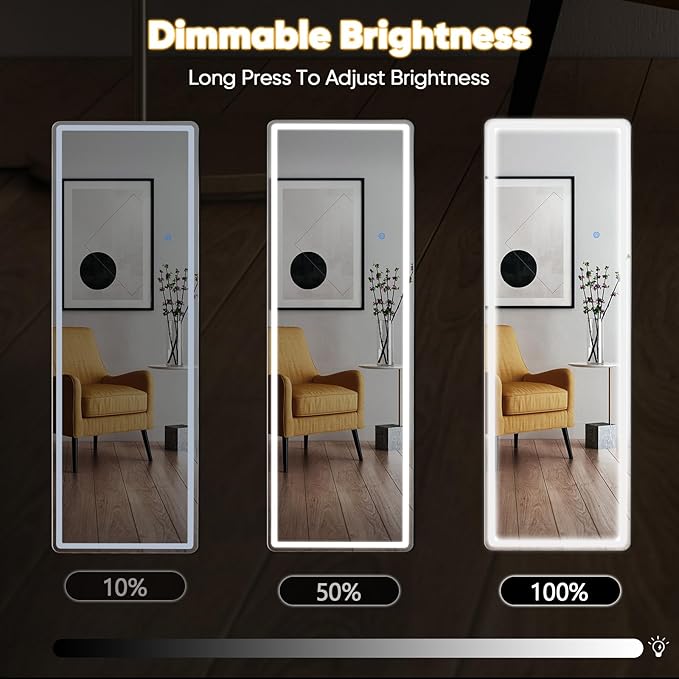 DUMOS 21"×64" LED Full Length Mirror - Image 3