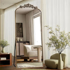 Dewfig Arched Full Length Mirror, Floor Mirror by YourSpacePerfectlyReflected