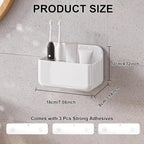 2pc Clear Wall Mount Organizer, Adhesive Cabinet Door Organizer, Self Adhesive - Image 2