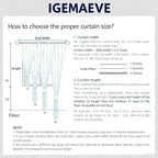 IGEMAEVE Custom Curtains for Living Room 1 Panel, Grommet Light Blocking Drapes - Image 8