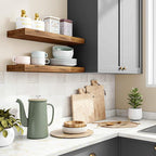 Fixwal Floating Shelves for Wall, 15.7" Wood Wall Mounted Shelves for Living - Image 6