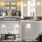 Battery Operated Wall Sconce Set of Two, Wireless Rechargeable Wall Light - Image 8