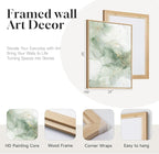 Framed Sage Green Abstract Wall Art - Image 5