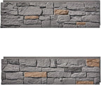 Faux Stone Wall Panels 2-Pack PU Stone Veneer Siding, Mortarless 46.25x12.88 - Image 3