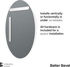 Better Bevel Frameless Oval Mirror - Image 3