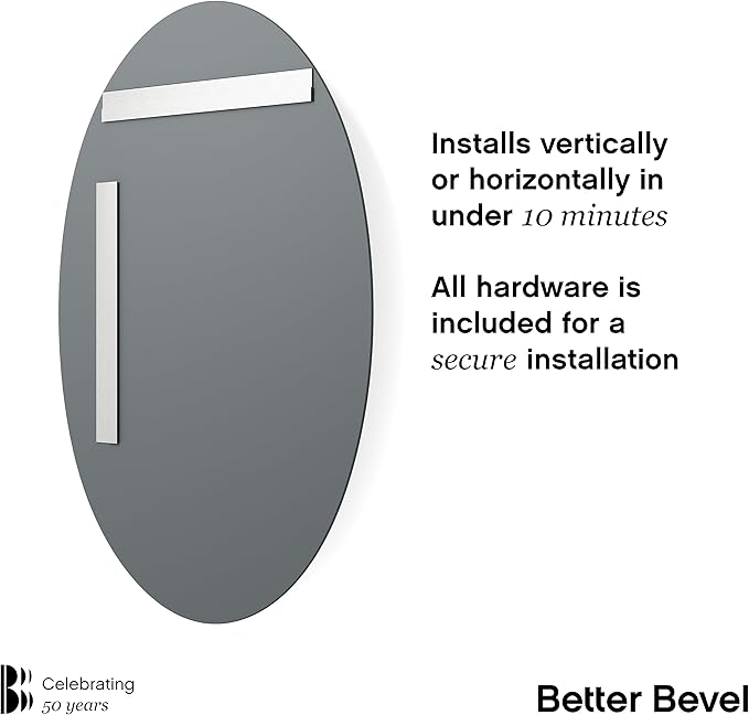 Better Bevel Frameless Oval Mirror - Image 3