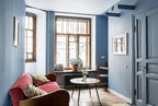 Dimoon 236''x17.7'' Blue Peel and Stick Wallpaper Contact Paper Modern Self - Image 9