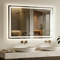 55X36 LED Bathroom Mirror with Lights, Backlit + Front Lit, Lighted Bathroom by Rpoesx