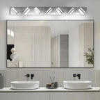 IZORRO LED Modern Bathroom Lights Fixtures, Chrome Acrylic Wall Lighting - Image 6