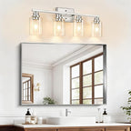 Unicozin 4-Light Bathroom Light Fixtures, Modern Vanity Lights - Image 7