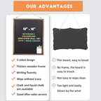 SELEAD 2-Pack Solid Wood Frame Chalkboard Signs - Image 6