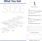 FLEXIMOUNTS 2-Pack 2x6ft Garage Shelving 24-inch-by-72-inch Heavy Duty Wall - Image 3