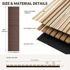 94.5 x 23.6 in Acoustic Wood Wall Panels, 3D Flexible Soundproof Absorbing - Image 2