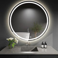 LED Bathroom Mirror 40 Inch Round Bathroom Mirror by WISSMILESHOME