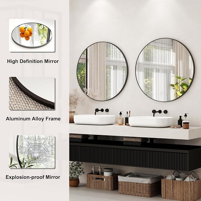 42 Inch Round Bathroom Mirror - Image 6