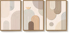 3 Piece Framed Neutral Boho Wall Art - Image 6
