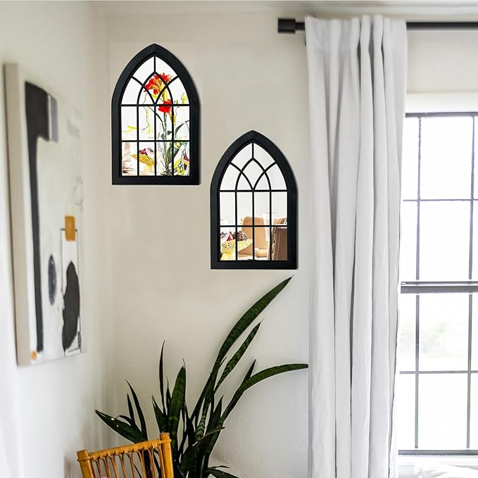 ZEXUIRU 2 Set. Rustic Wall Mirrors - Image 6
