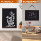Comix Magnetic Chalkboard, 18 x 24 Inches Wooden-Framed Blackboard - Image 4