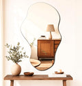 PERFNIQUE Irregular Wall Mirror Asymmetrical Mirror, Cloud Frameless, Wall by PERFNIQUE