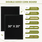 Double-Sided Black Cork Board - Image 4
