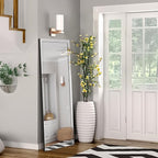 Syndra 65‘’x24‘’ Beveled Edge Full Length Mirror, Frameless Wall-Mounted & - Image 5